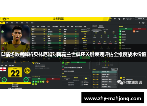以临场数据解析贝林厄姆对阵荷兰世俱杯关键表现评估全维度战术价值 以临场数据解析贝林厄姆对阵荷兰世俱杯关键表现评估全维度战术价值